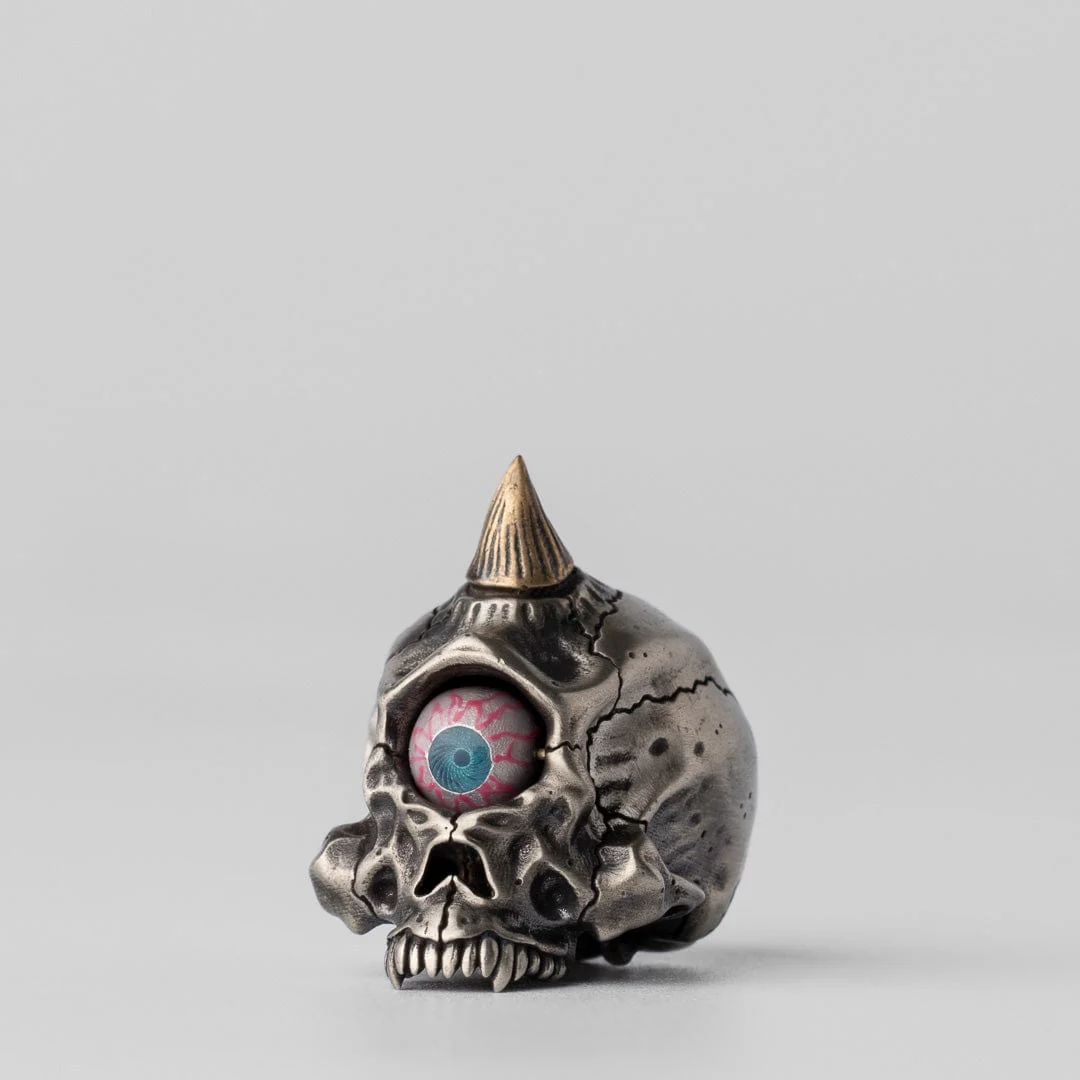 One-Eyed Skeleton Lanyard Bead