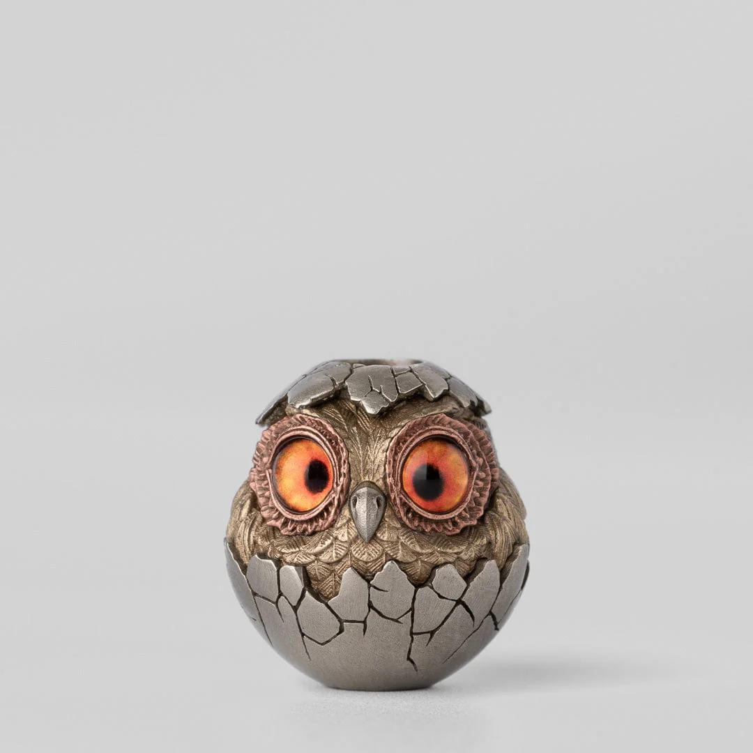 Owl (eggshell) Lanyard Bead - Image 7