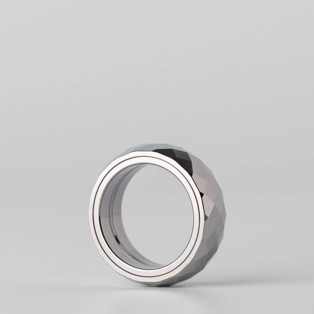 Pig Ring (silver diamond) - Image 2